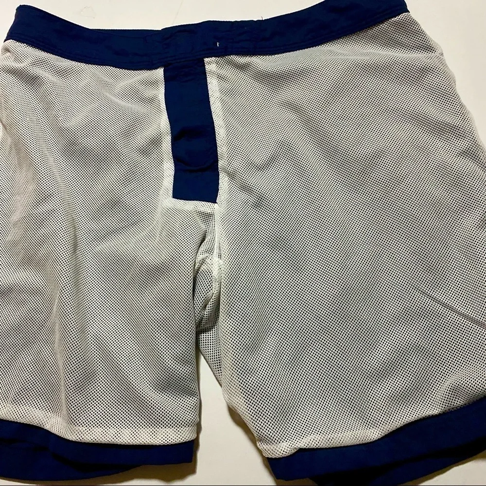 J. Crew Swimwear Navy Blue Board Shorts Trunk Size 35 Beach Surf